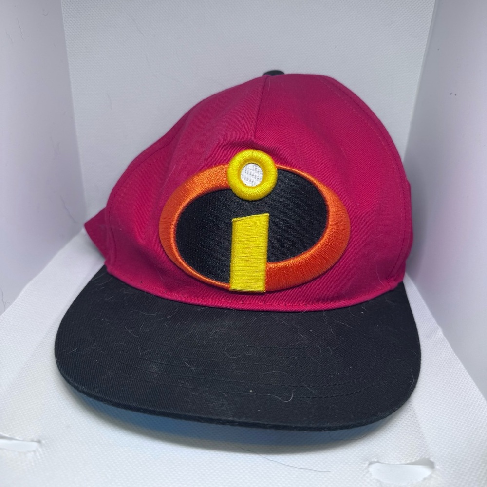 Incredibles Disney Parks Kids Snap Back Cap - red and black